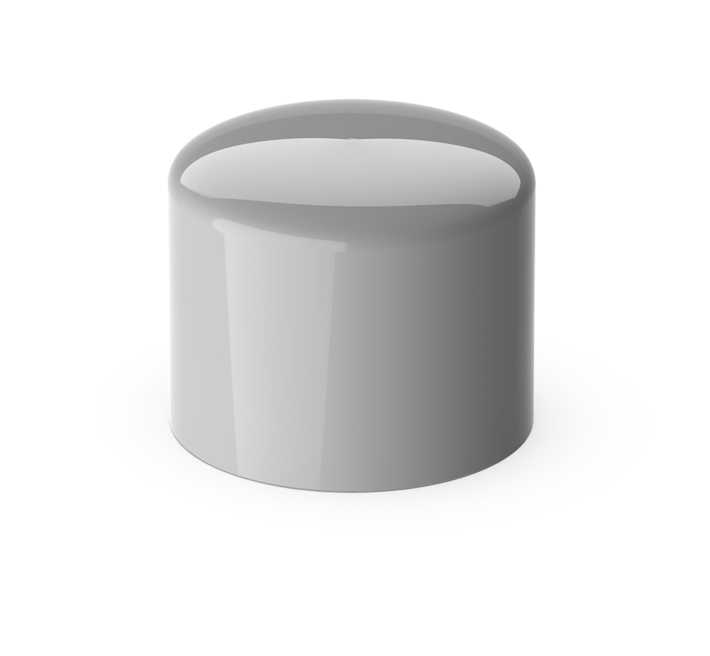 Ändhuv för samplingrör Grå 25 mm