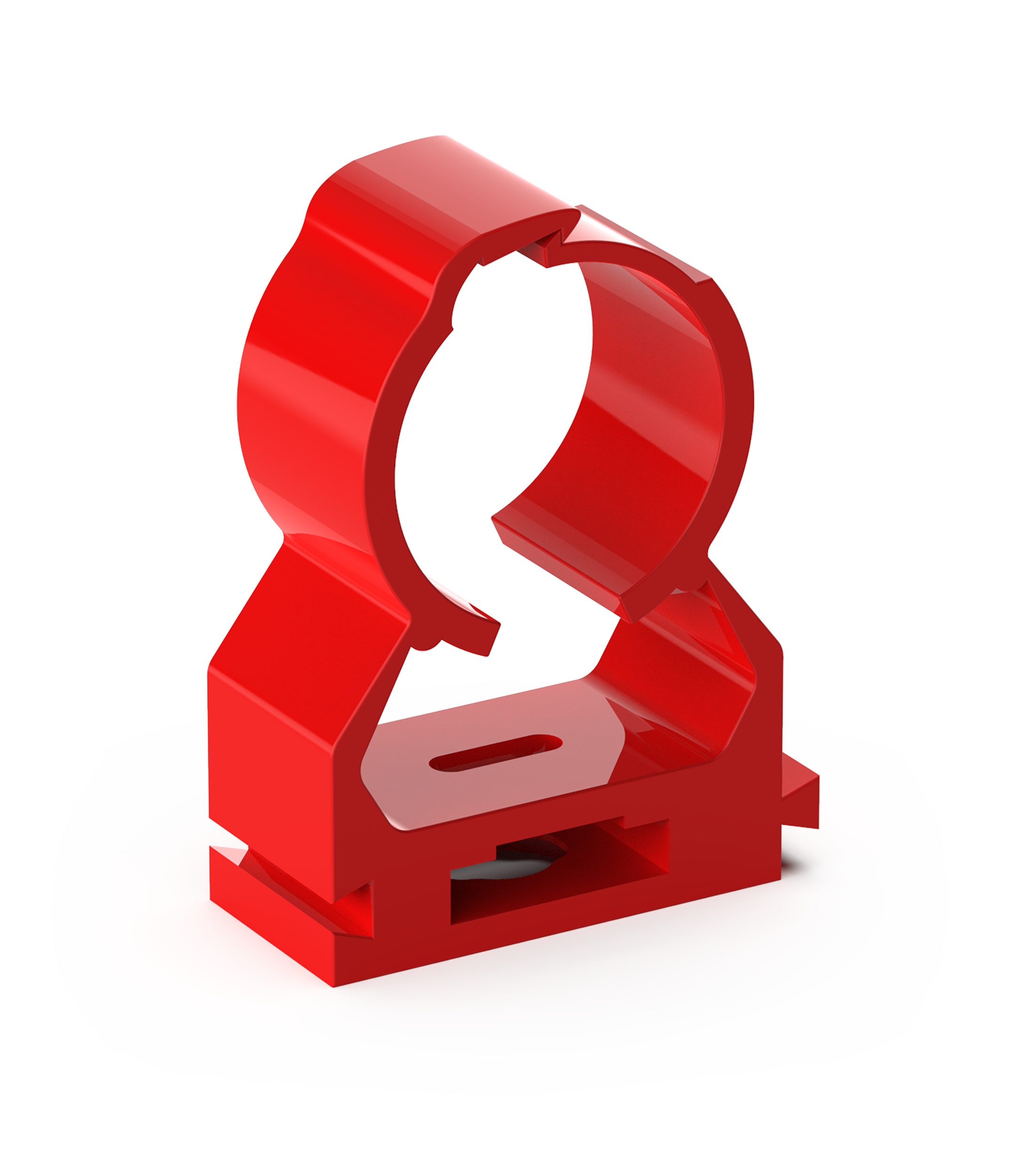 Klammer för samplingsrör Röd 25 mm