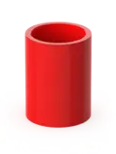 Skarvmuff för samplingsrör Röd 25 mm