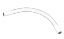 Flexibel skarv 30 cm Vit