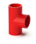 T-Rör för samplingsrör Röd 25 mm