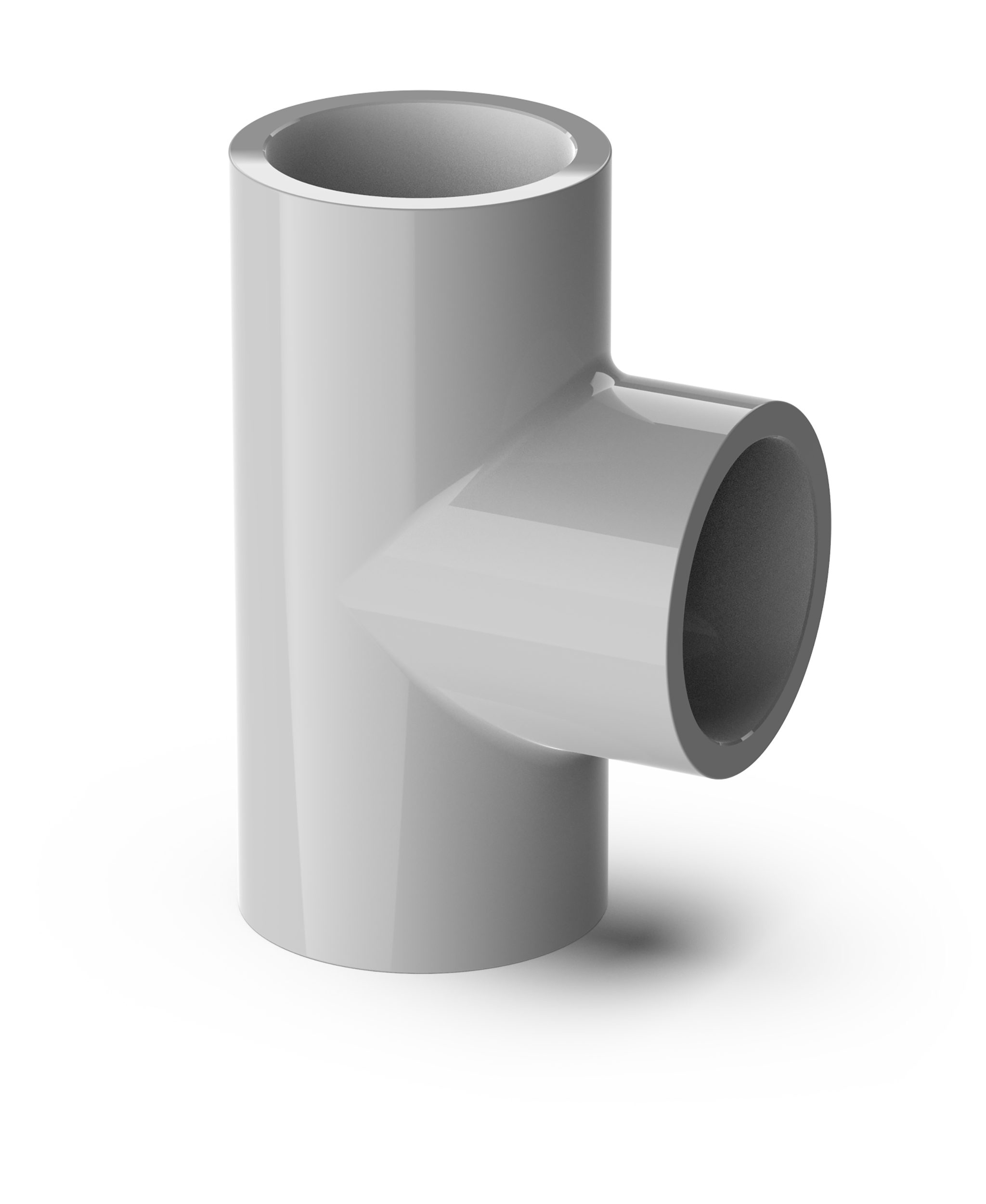 T-Rör för samplingsrör Grå 25 mm