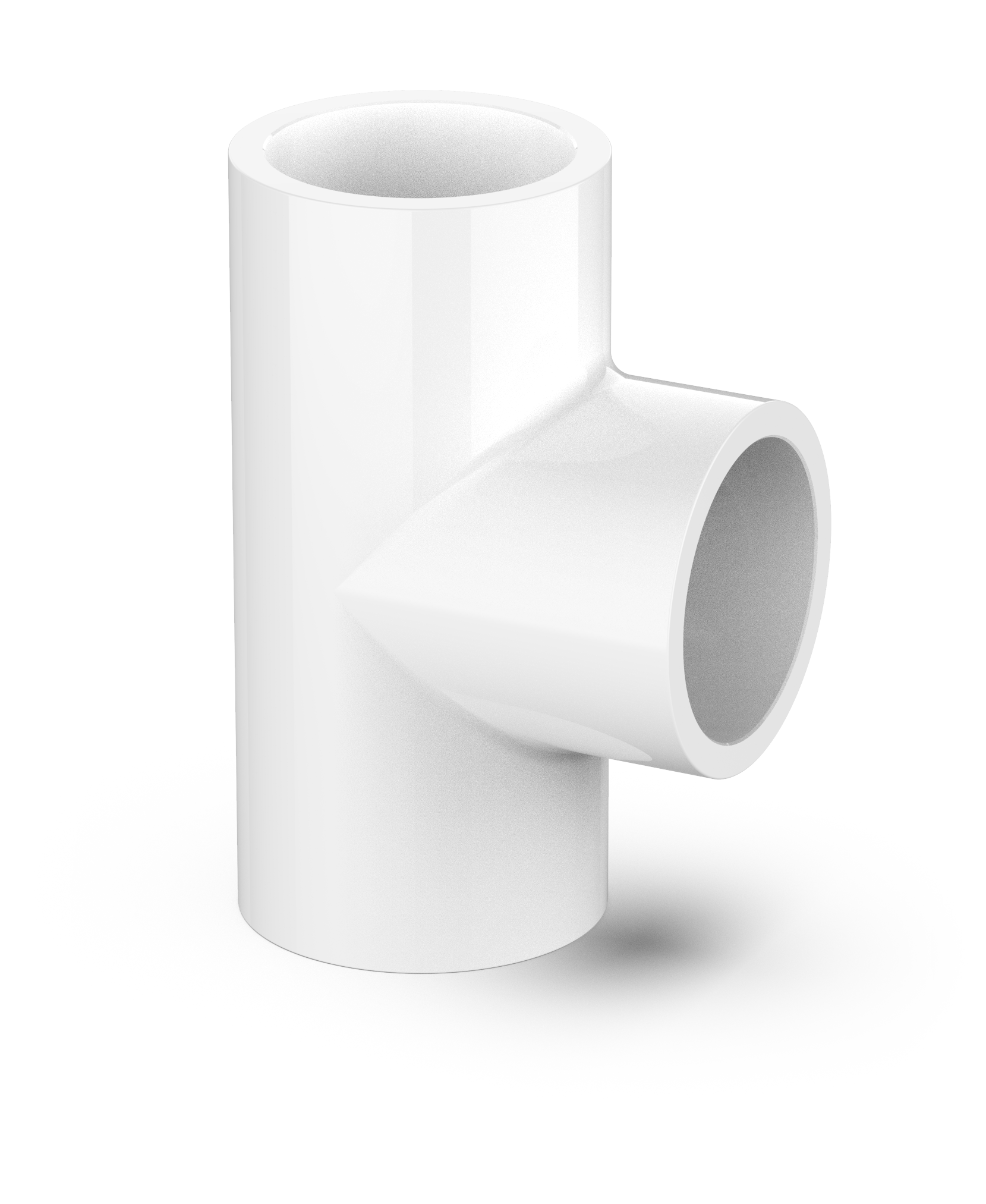 T-Rör för samplingsrör Vit 25 mm