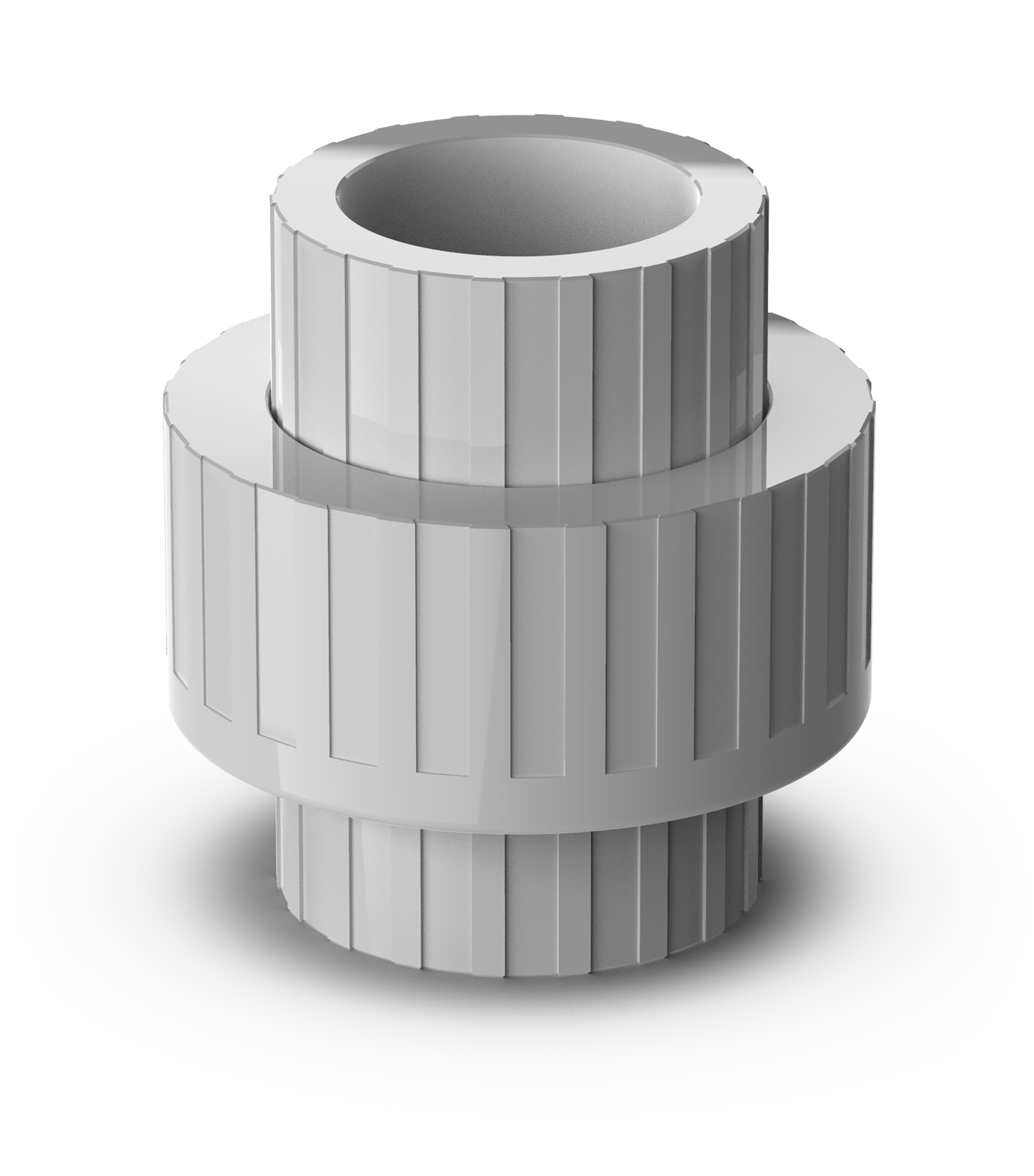 Snabbkoppling Union för samplingsrör Grå