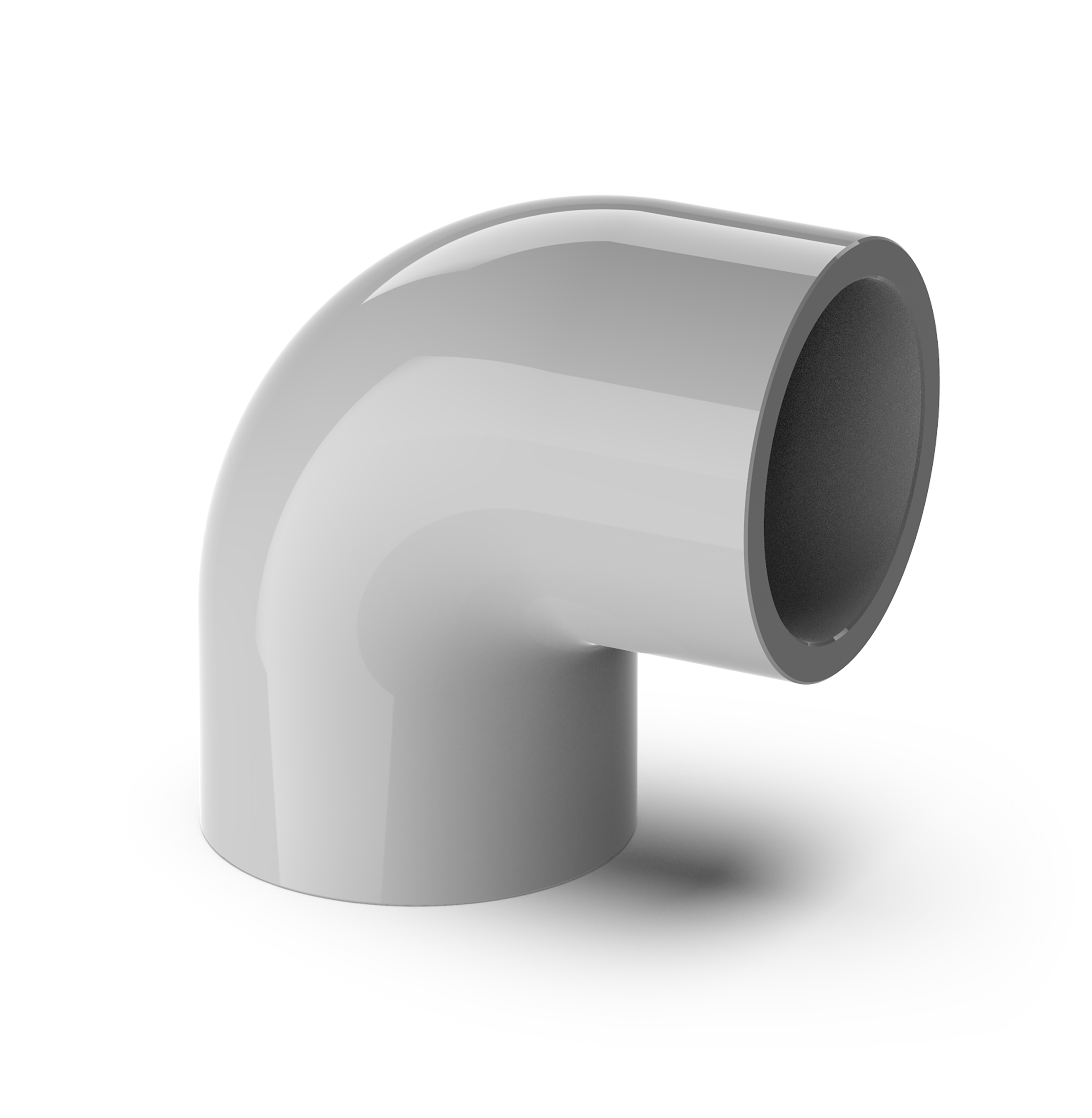 Vinkel 90 grader för samplingsrör Grå 25 mm