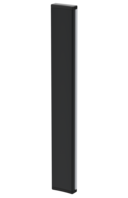 Armbågskontakt Svart alu 595 mm