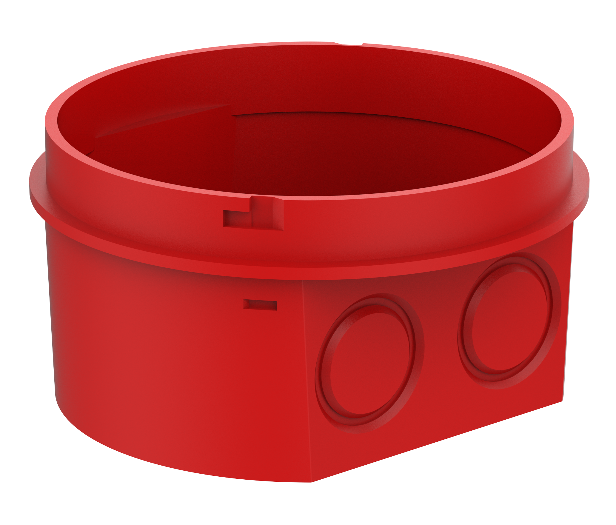 Kapslad sockel IP66 Röd