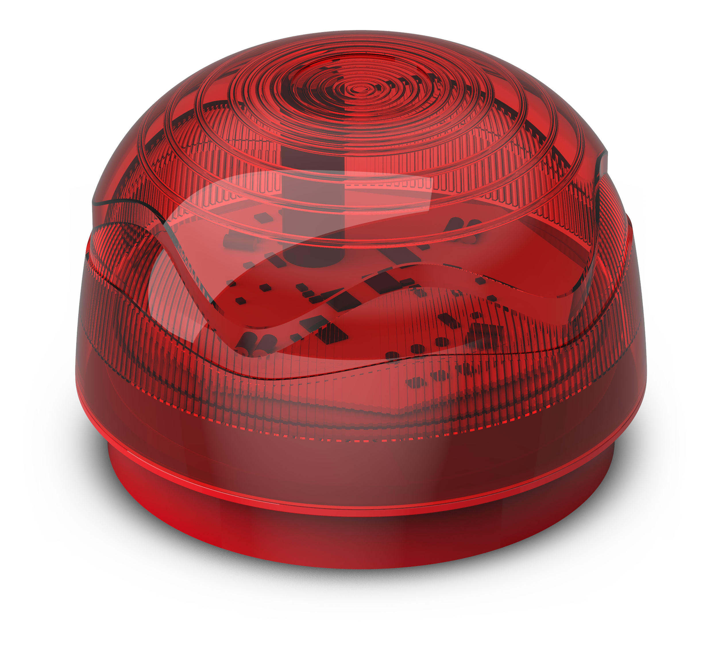 Blixtljus Röd Flashdome IP45