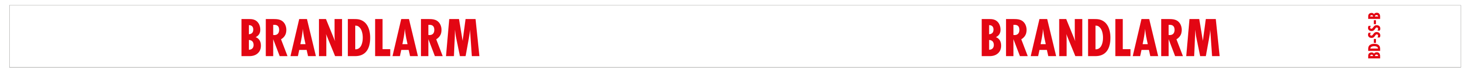 Sockeldekal Brandlarm 325x14 - 10/ark