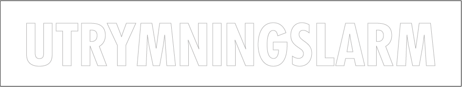 Dekal Utrymningslarm 80x15 - 10/ark