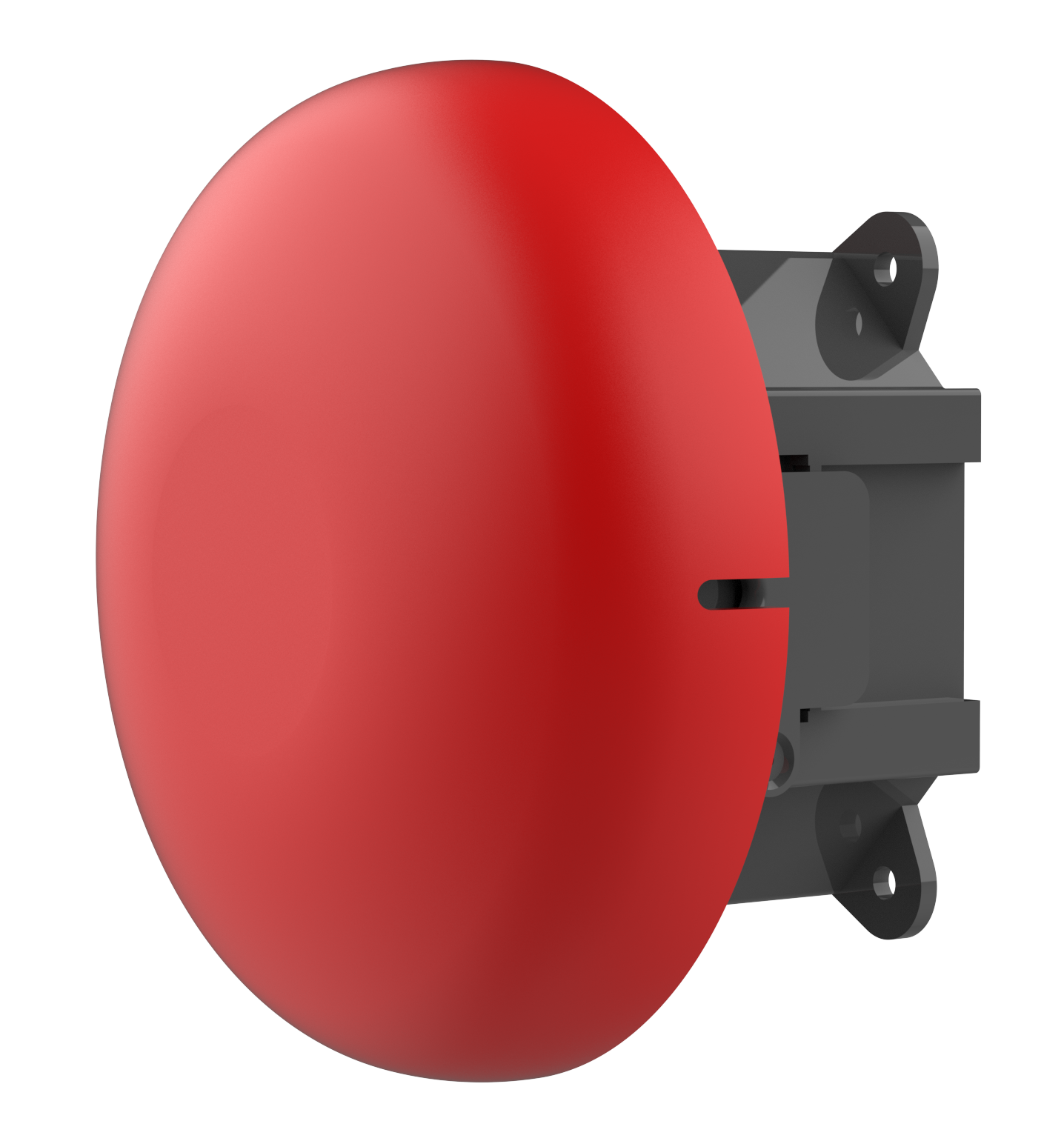 Brandlarmsklocka 12V 6 tum kapslad Röd