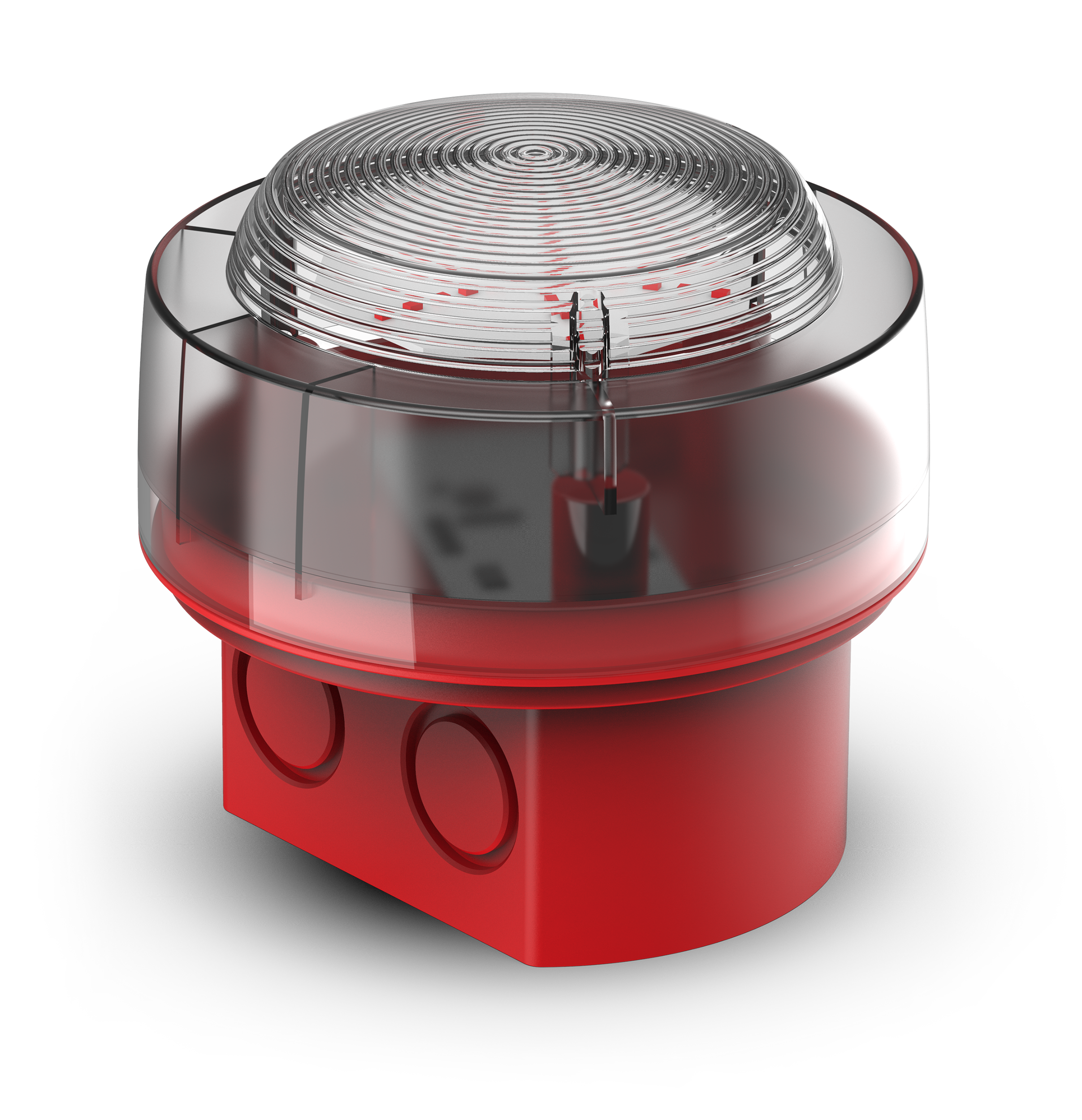 Blixtljus Röd LED IP65 EN54-23