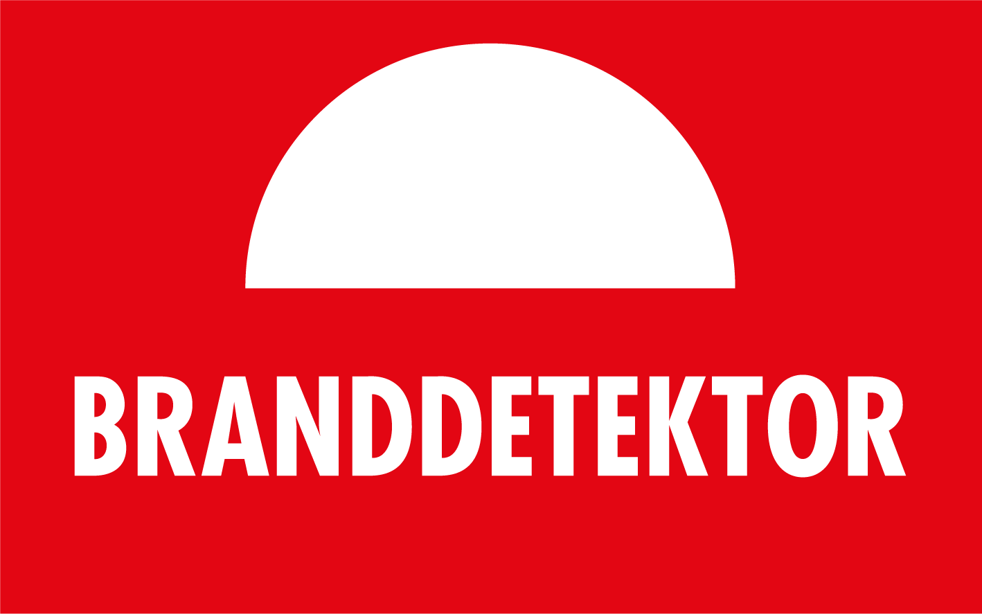 Skylt - Branddetektor 120x75