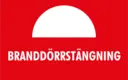 Skylt - Branddörrstängning 80x50