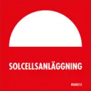 Skylt 150x150 Solcellsanläggning