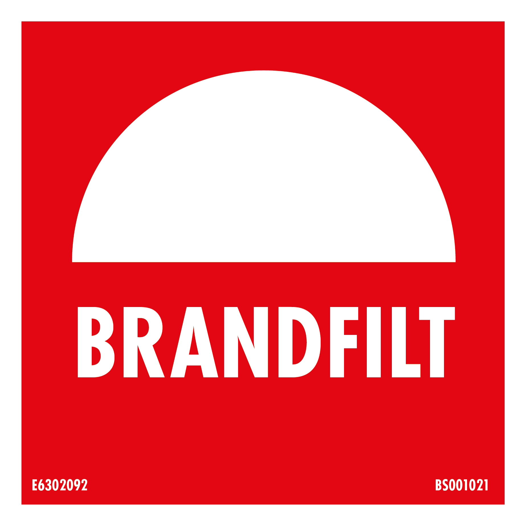 Skylt 150x150 Brandfilt